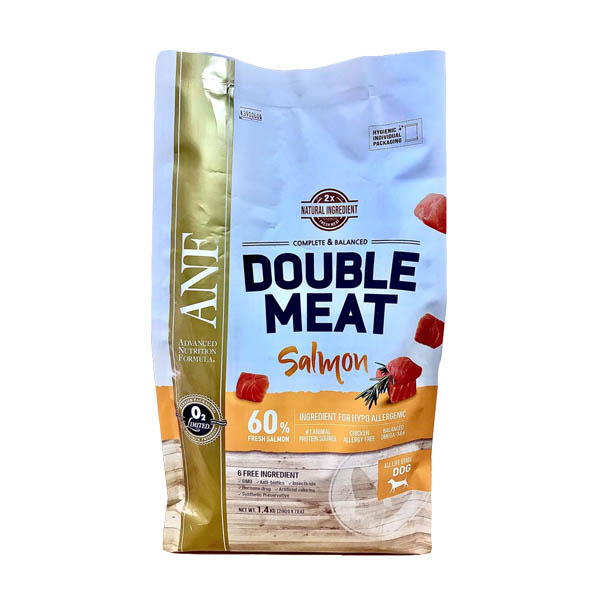 ANF - double meat -thức ăn hạt gấp đôi thịt cho chó vị cá hồi 1,4kg 2