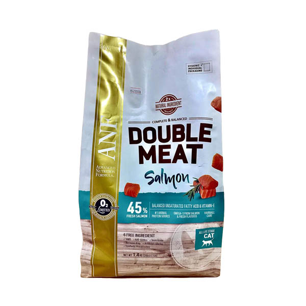 ANF- double meat -thức ăn hạt gấp đôi thịt cho mèo vị cá hồi 1,4kg