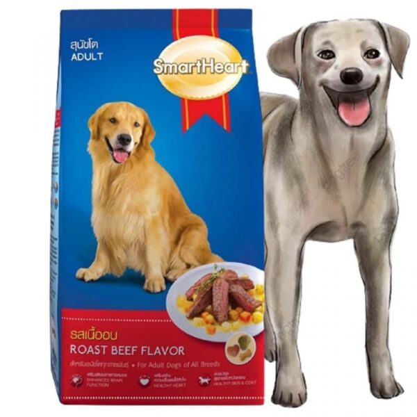 SmartHeart - Thức ăn dinh dưỡng cho chó to vị bò nướng (1.5kg)