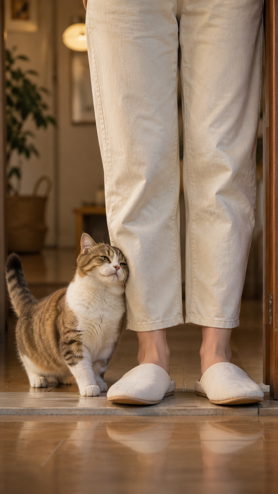 Why Do Cats Rub Their Heads and Cheeks Against Your Legs?