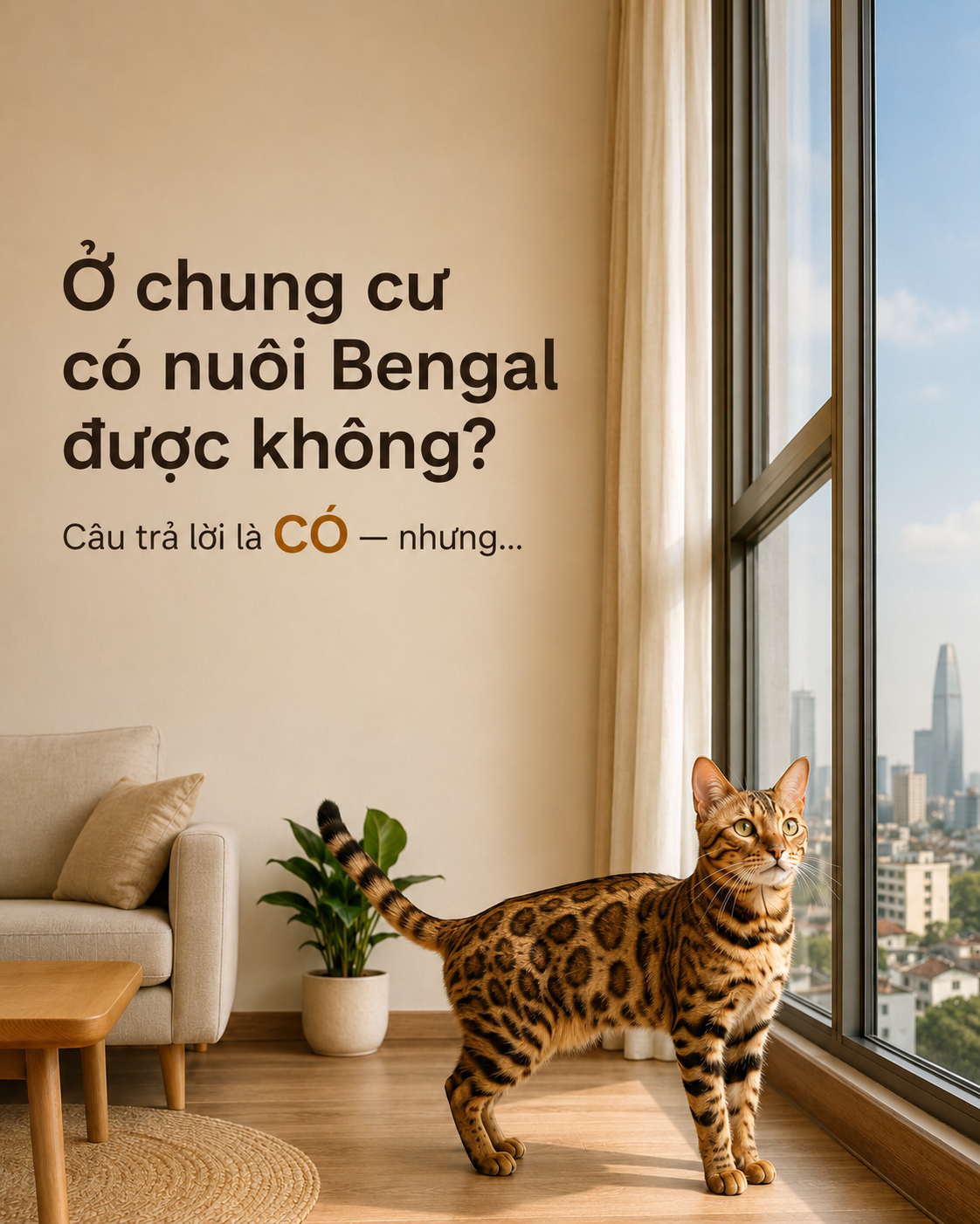 Nuôi Mèo Bengal Trong Chung Cư: Có Phù Hợp Không?